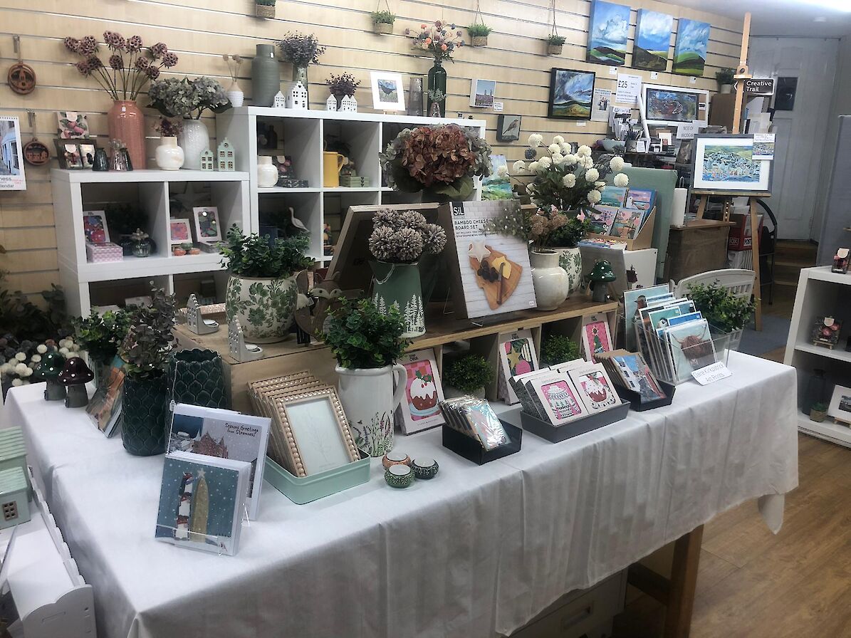 Some of the giftware Elaine has selected