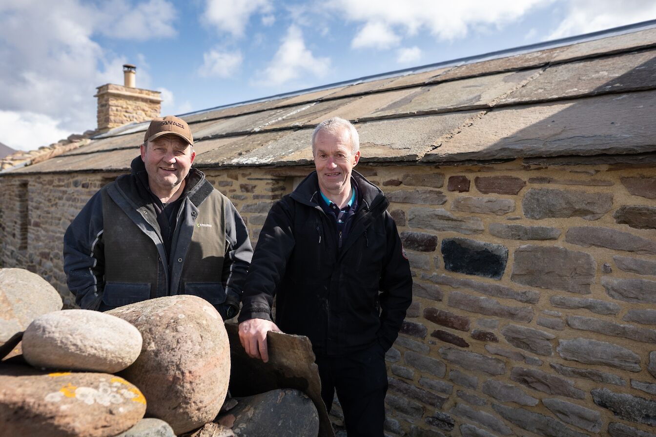 Graham Brough and Marty Flett at Burnmouth, Rackwick