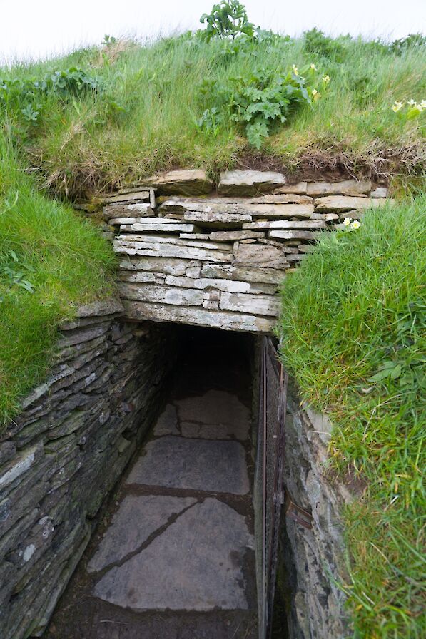 Entrance to Cuween Chambered Cairn, Orkney