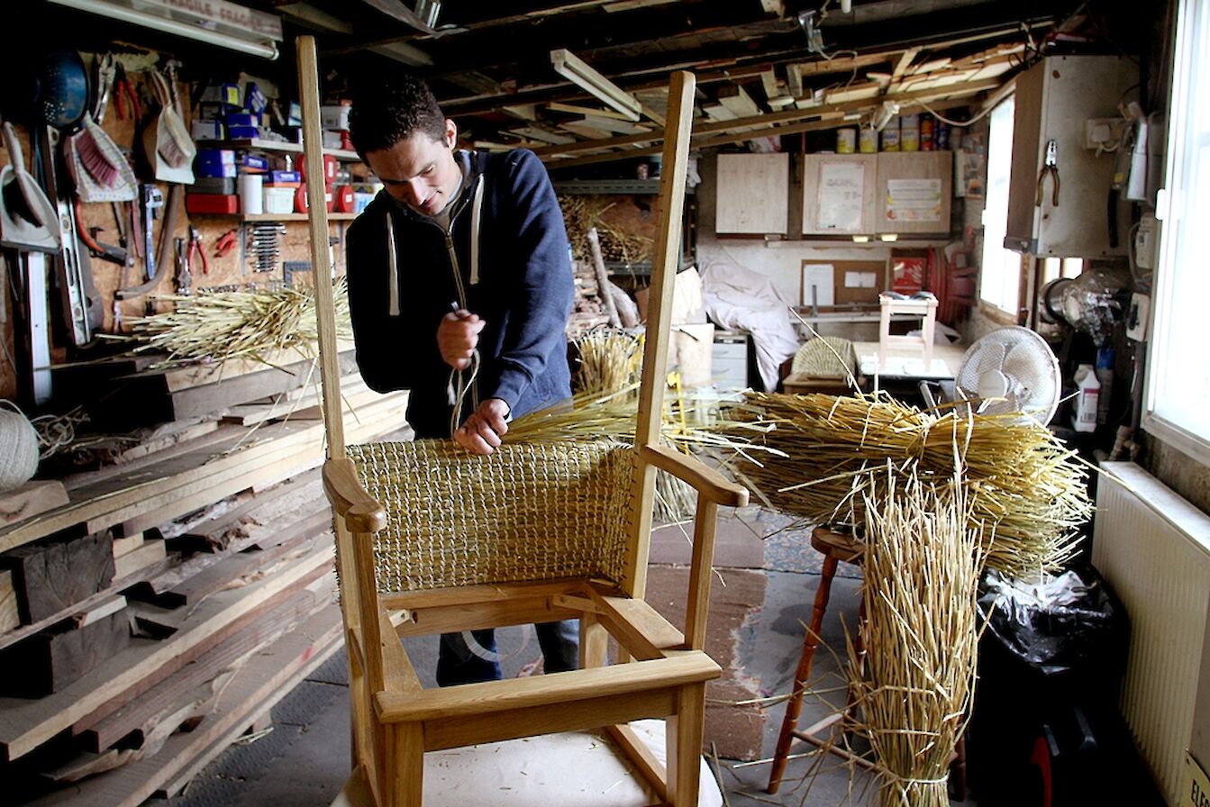 Could it be our talented craftspeople, like Fraser Anderson from Orkney Hand Crafted Furniture, keeping old methods alive?