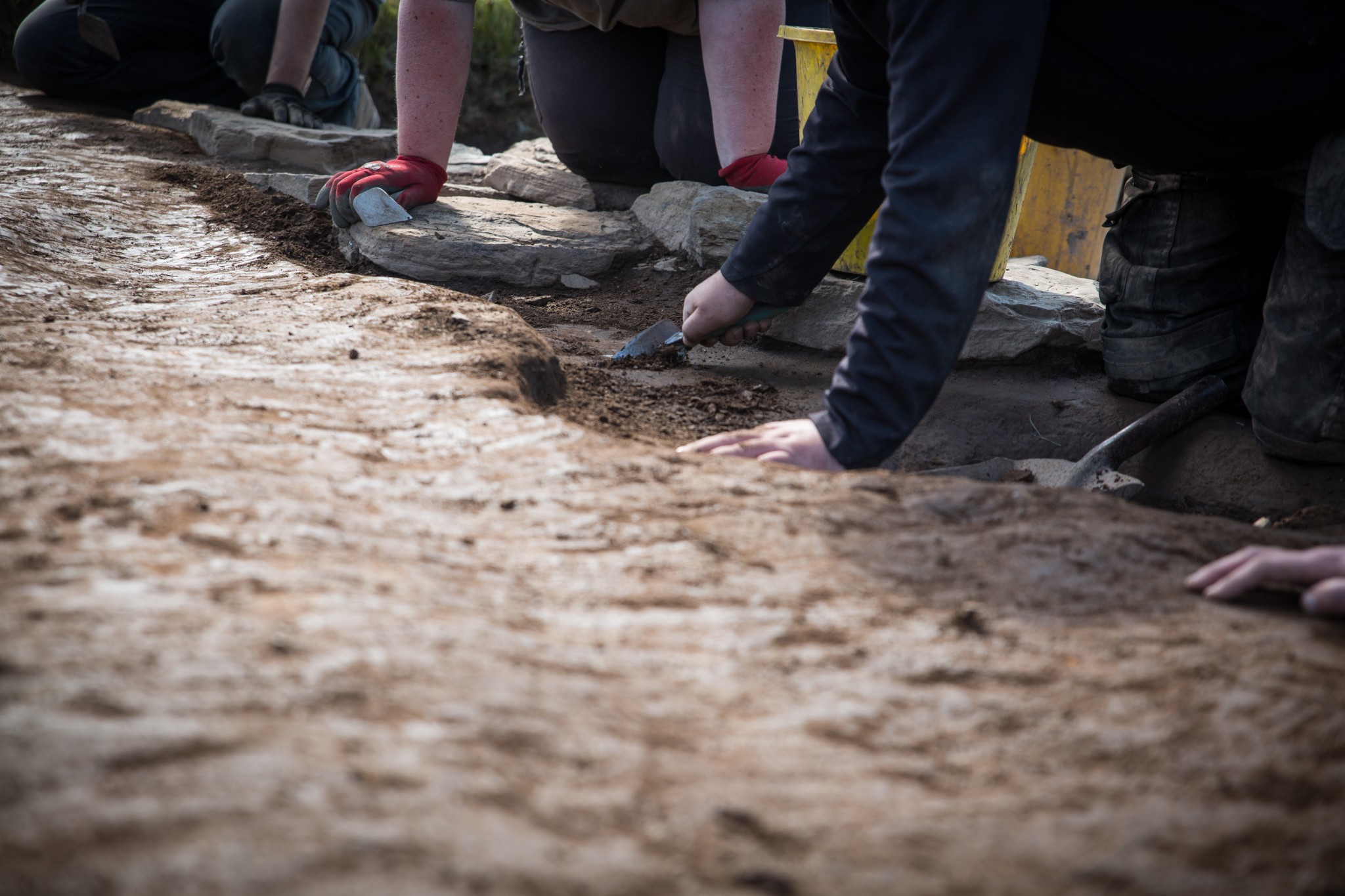 Archaeologists at the Ness of Brodgar, Orkney