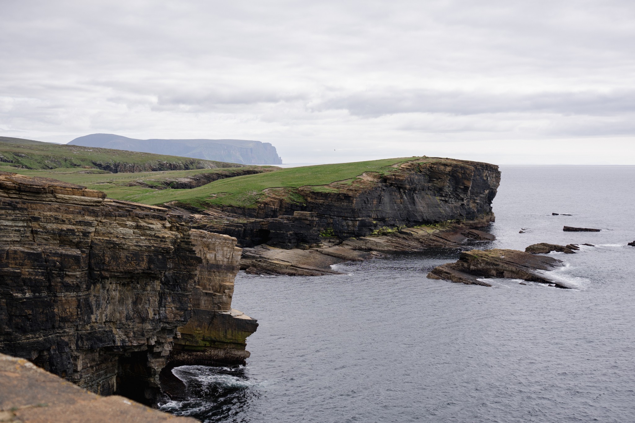 View towards Brough of Bigging, Yesnaby, Orkney