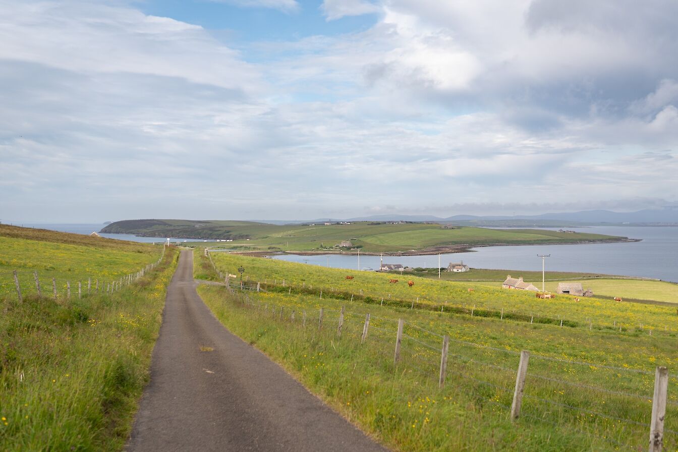 View towards the Dam of Hoxa and Hoxa Head, Orkney