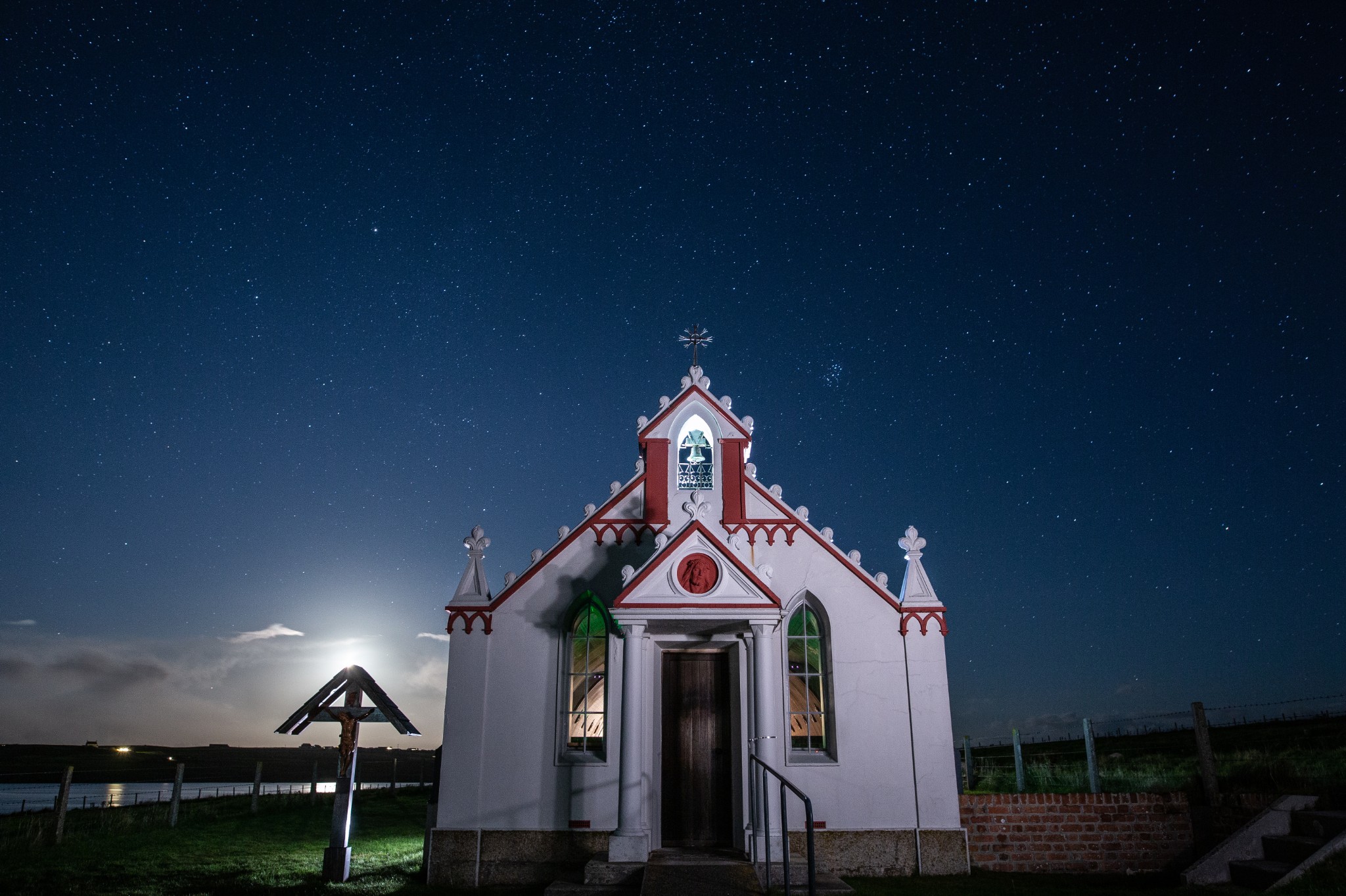 Stars at the Italian Chapel, Orkney
