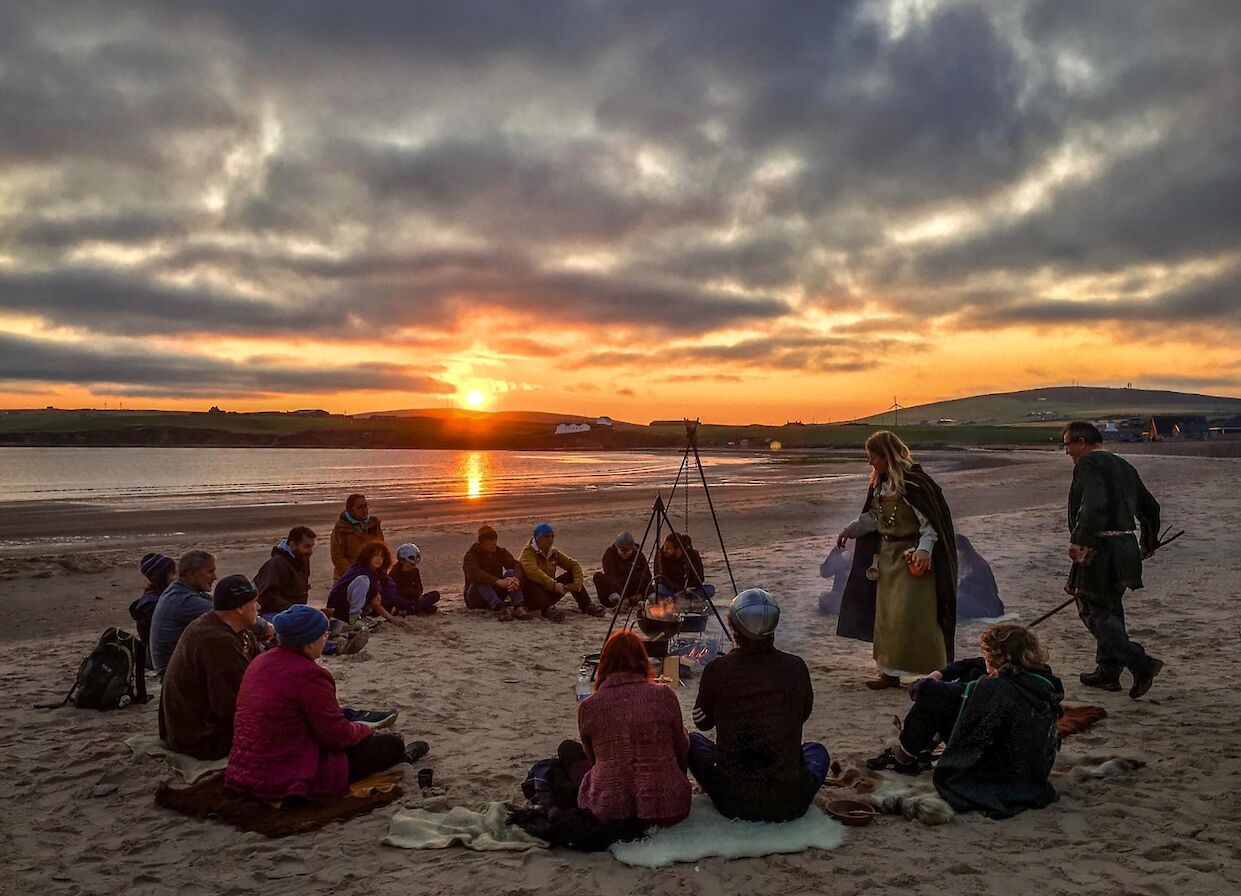 Viking Experience at Scapa Beach, Orkney