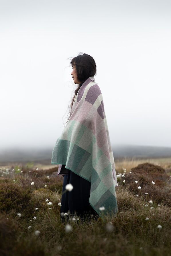 Hobbister blanket by Hilary Grant for Highland Park - image by Martin-john Turner