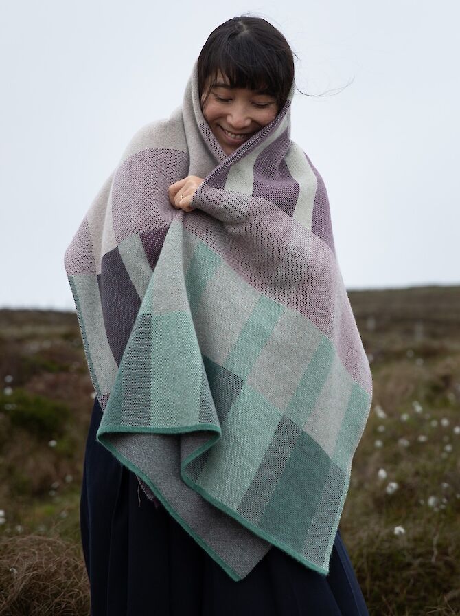 Hobbister blanket by Hilary Grant for Highland Park - image by Martin-john Turner