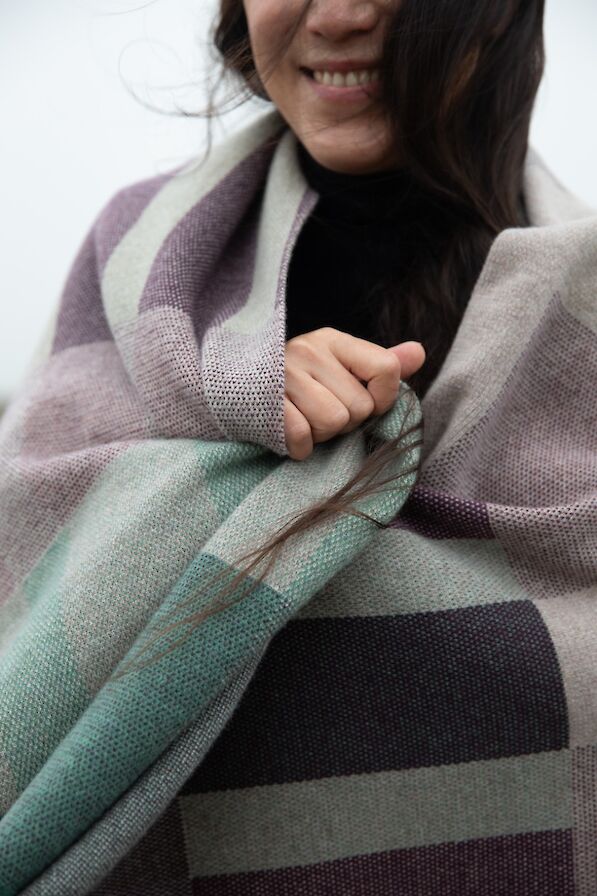 Hobbister blanket by Hilary Grant for Highland Park - image by Martin-john Turner