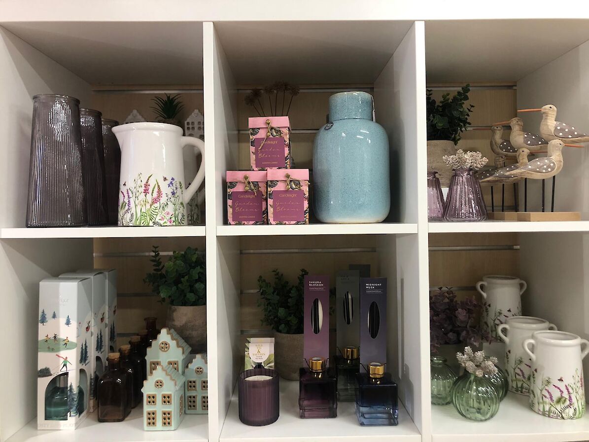 Some of Elaine's well stocked shelves of Lollie and Laine AT 59