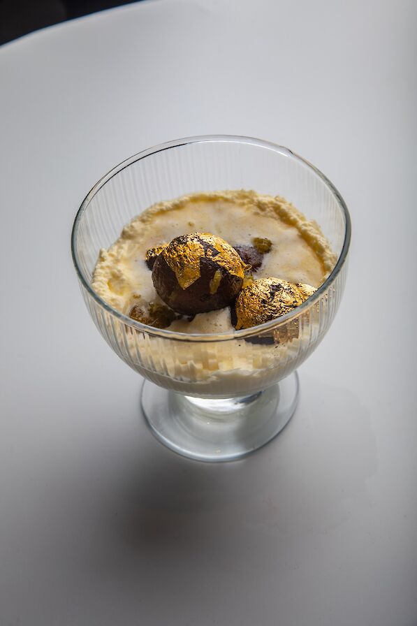 Monik Mistry's royale royal pudding - image by Colin Keldie