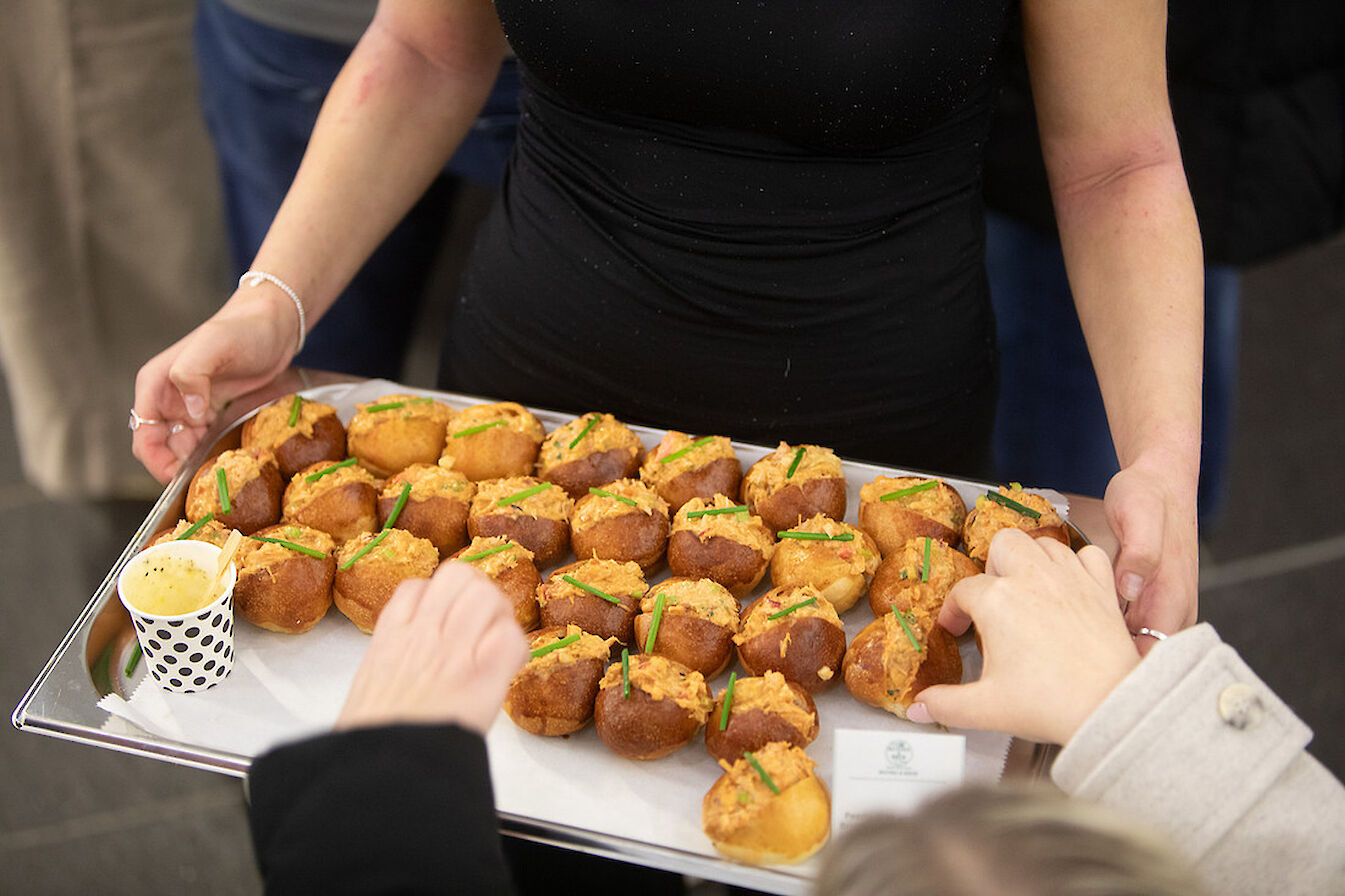 Canapes were supplied by Beiting & Brew - image by Colin Keldie