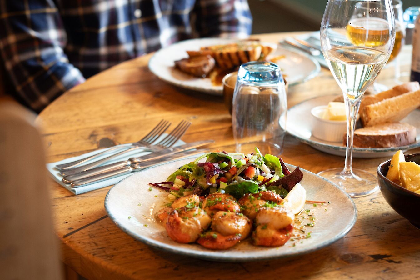 Scallops at The Storehouse Restaurant, Orkney