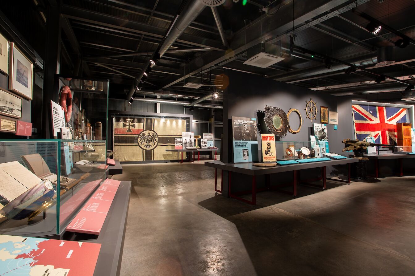 Inside the Scapa Flow Museum, Orkney