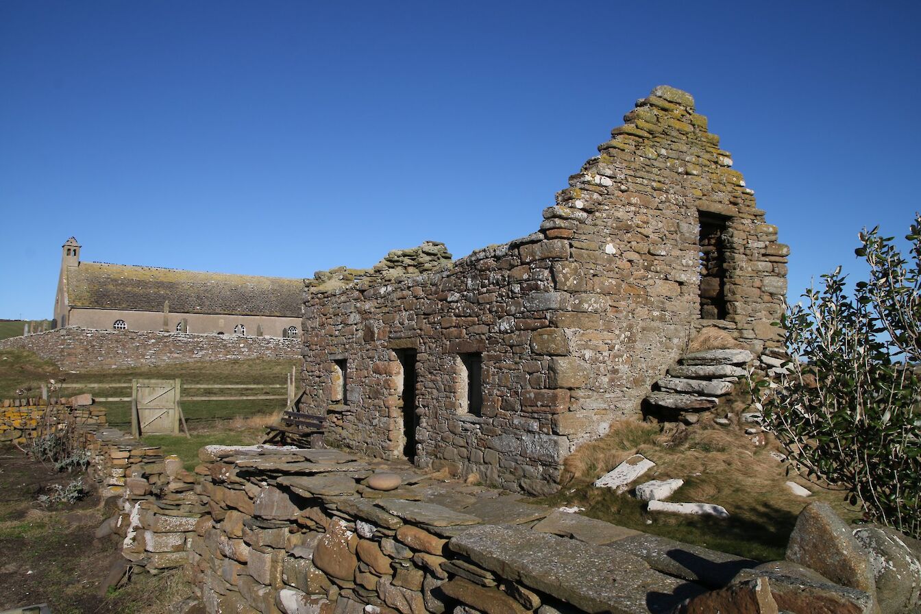 Old buildings on the shore at Eastside